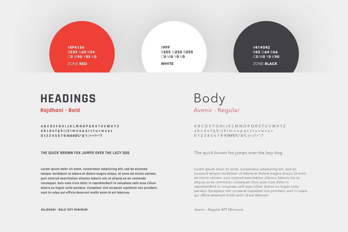 Zone24x7 Inc科技品牌vi設計 標準色