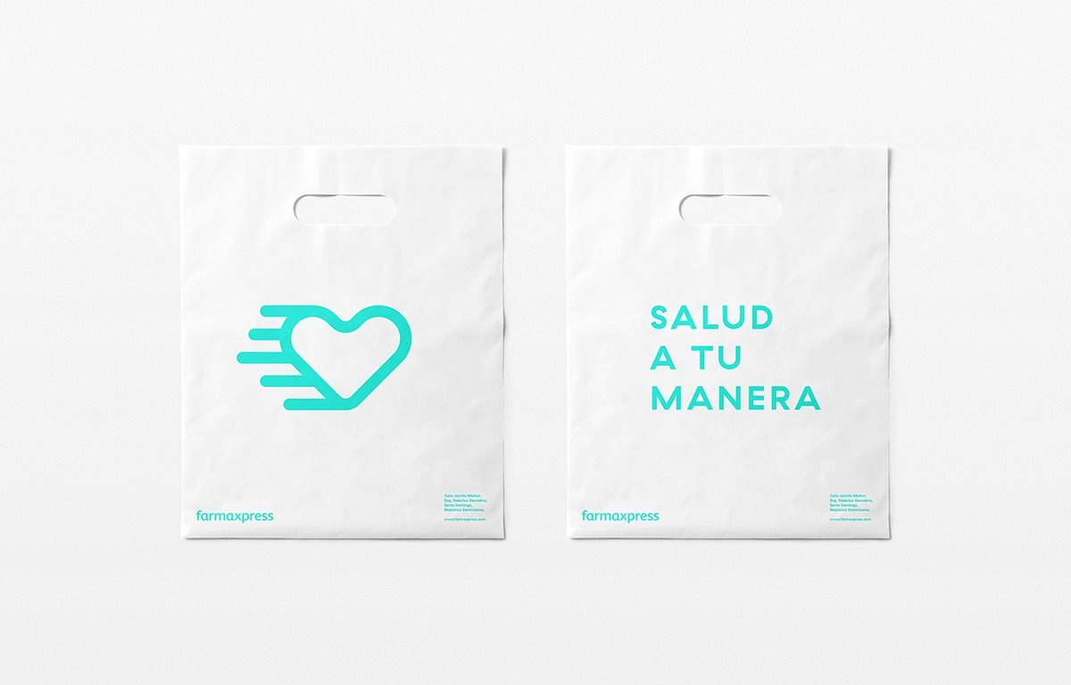 Farmaxpress健康方式醫療企業VI設計 標志應用
