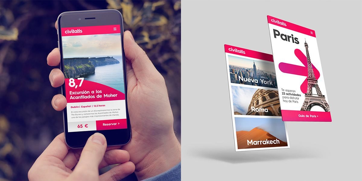 Civitatis 旅游業(yè)品牌VI設計 APP網(wǎng)站展示