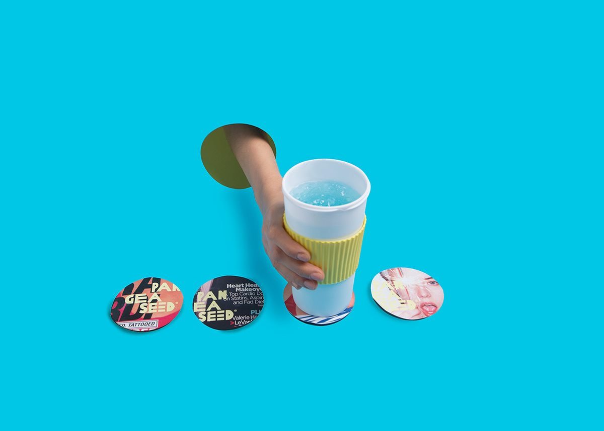 “PangeaSeed”時尚周刊VI設計形象 紙杯設計展示