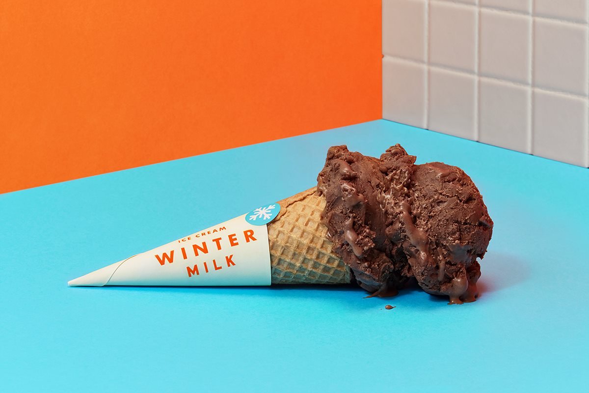 “冬季牛奶”餐飲VI設計 產品設計展示