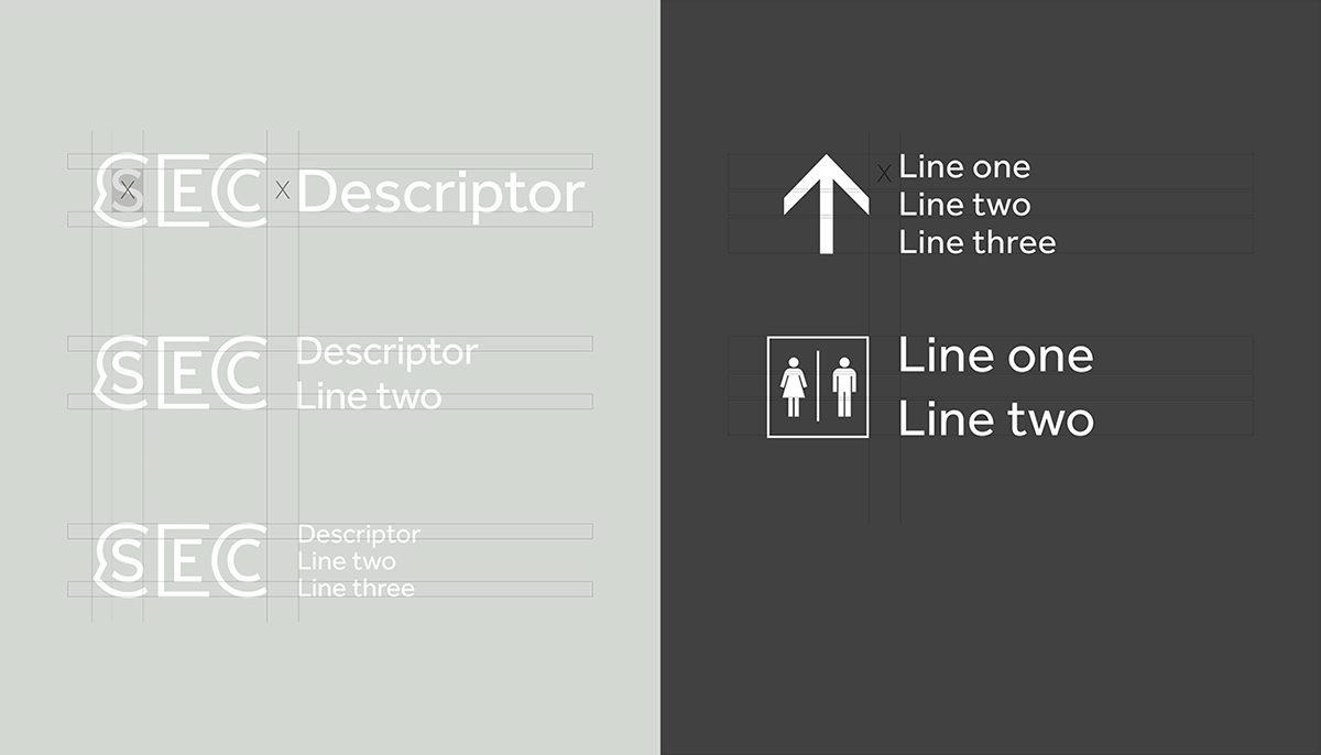 “SEC”議會廳VI設計形象 指示標志展示