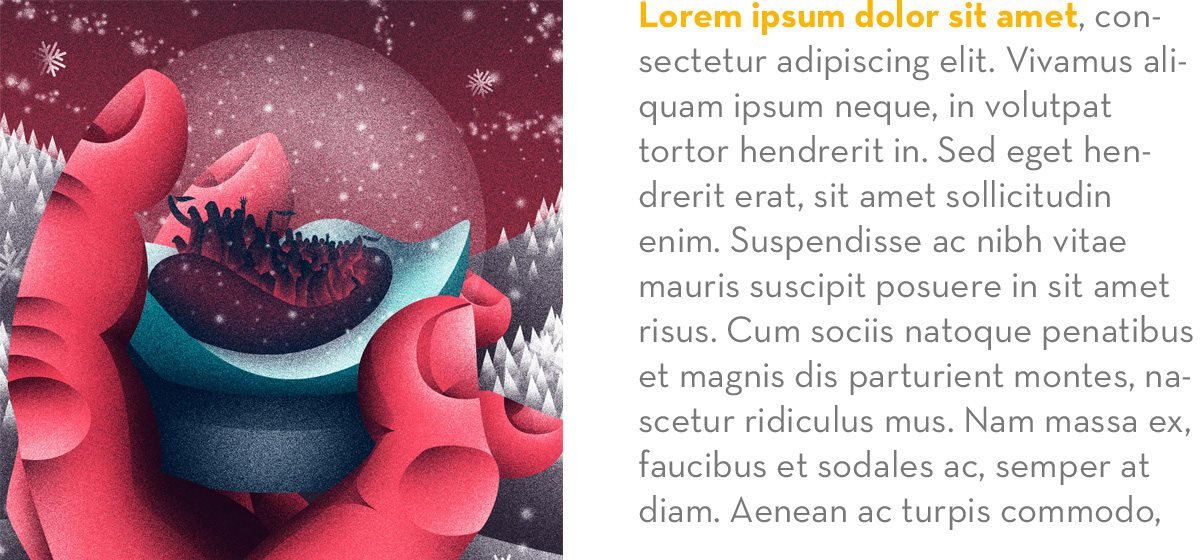 editorial美國報社VI設計形象之插畫設計 報刊設計