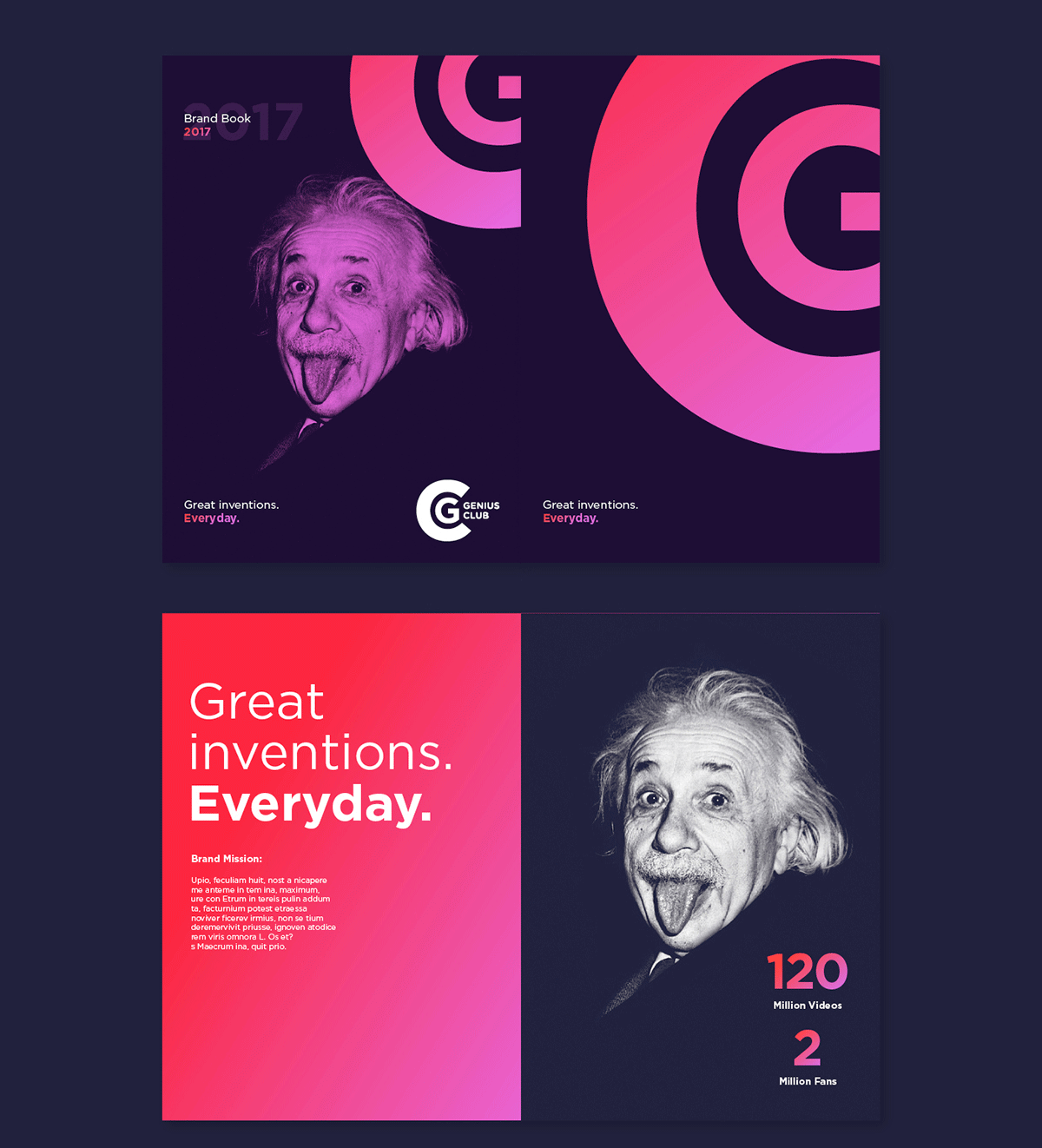 天才俱樂部VI設計 網站設計展示