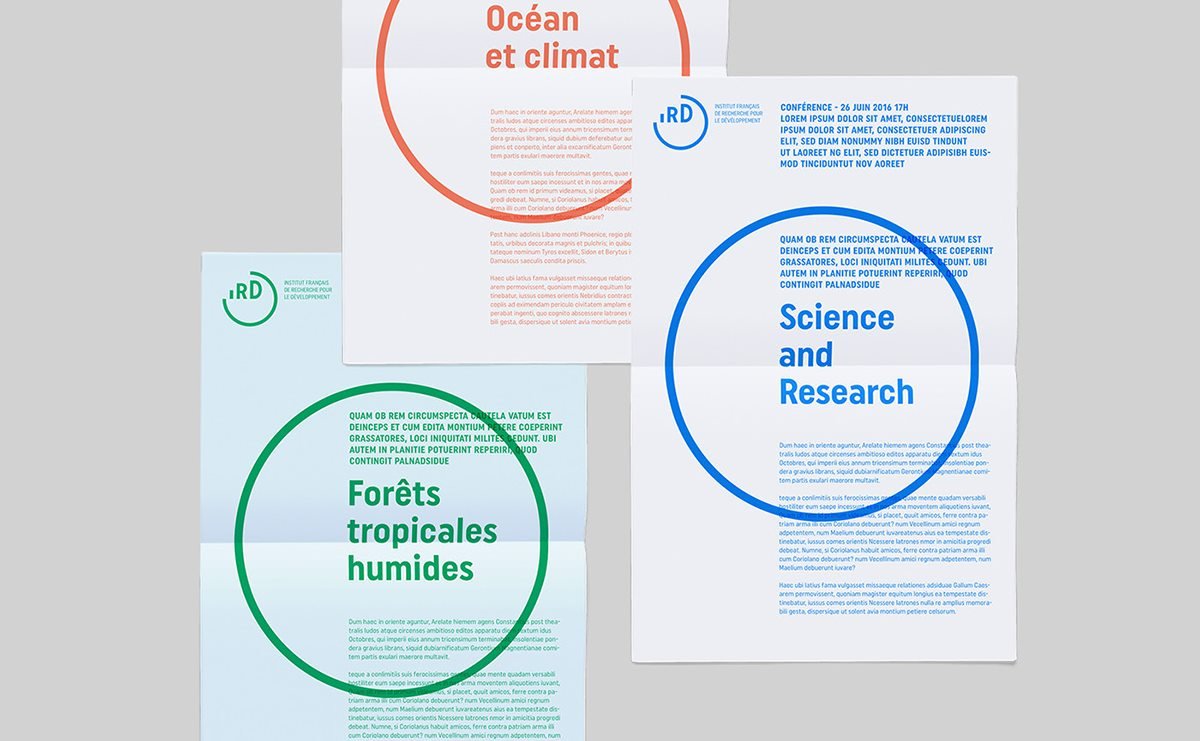 法國[EN] IRD國家發展研究所VI設計  單頁設計