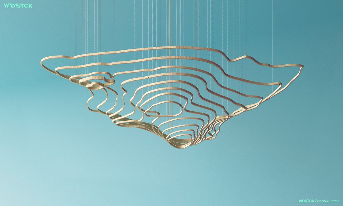 WDSTCK家居產(chǎn)品設(shè)計展示 木紋燈具設(shè)計