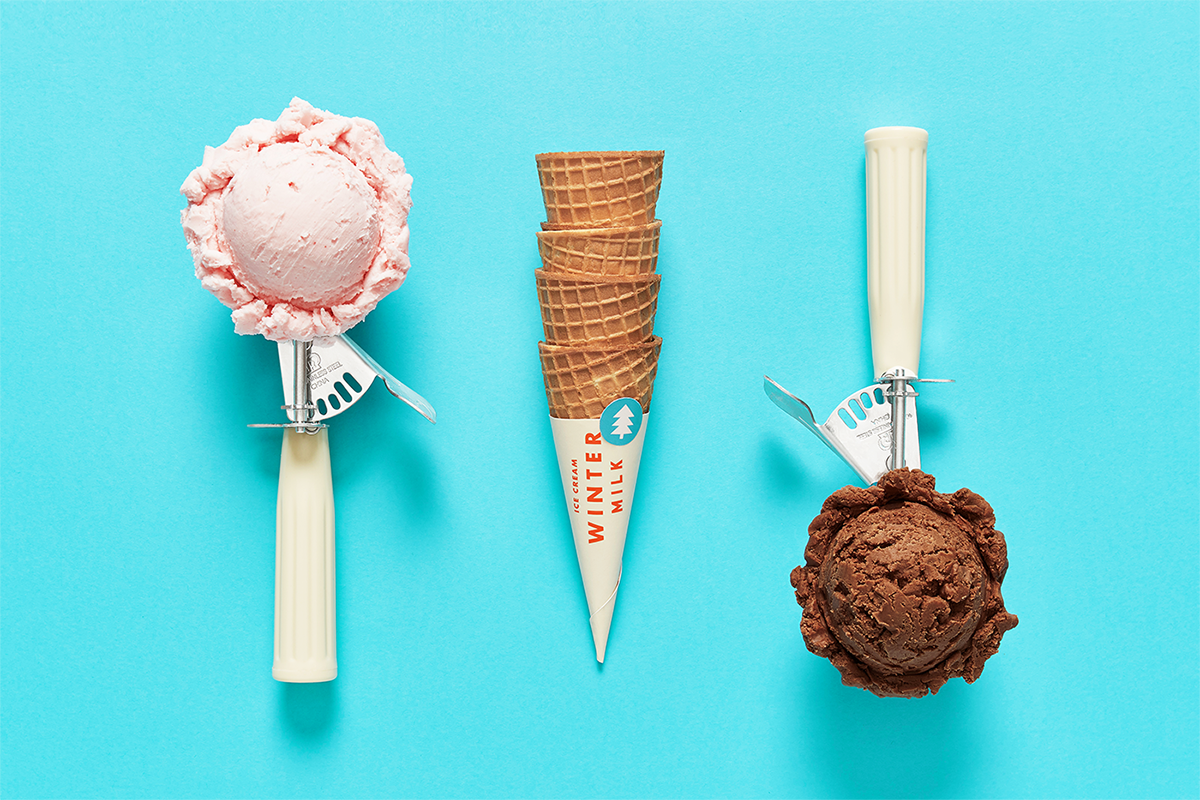 “冬季牛奶”餐飲VI設計 包裝設計