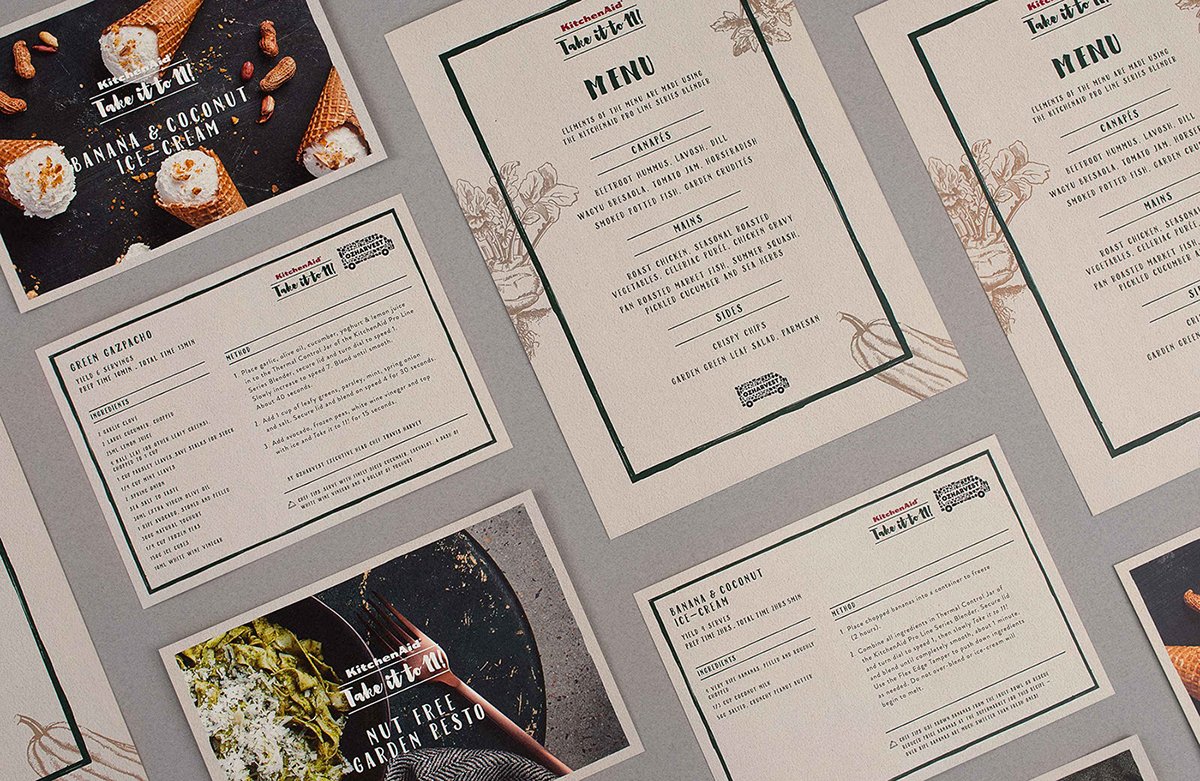 KitchenAid餐飲VI形象設計 宣傳單頁設計