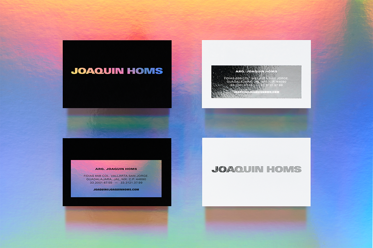 Joaquin Homs建筑公司VI設計項目 名片設計