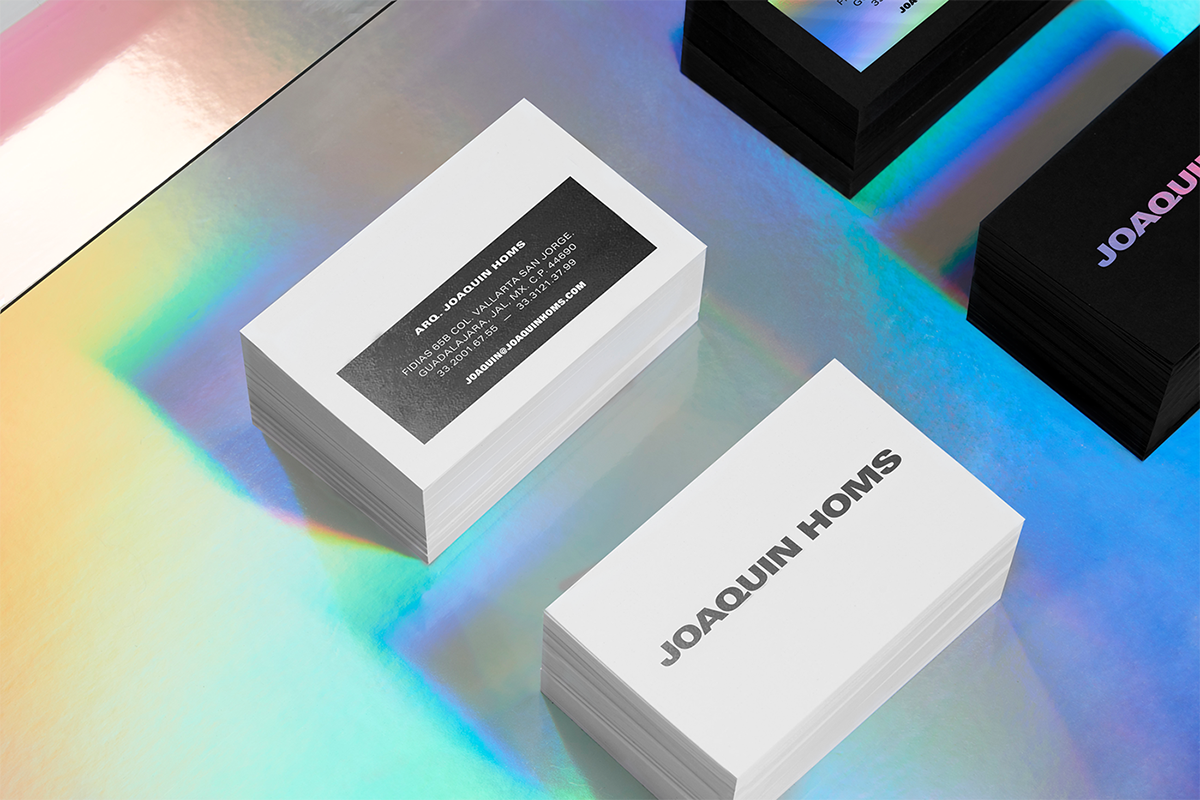 Joaquin Homs建筑公司VI設計項目 名片設計