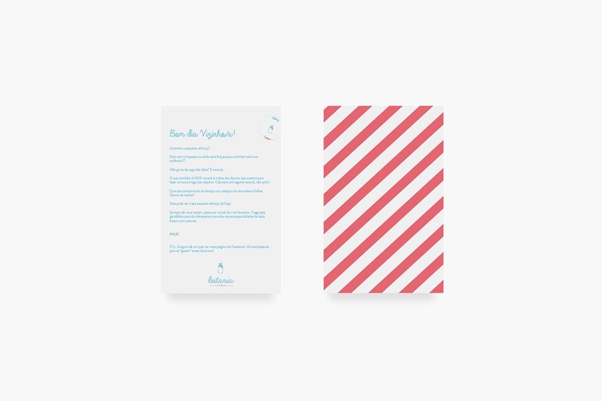 Leitaria早餐店VI形象設計 名片設計