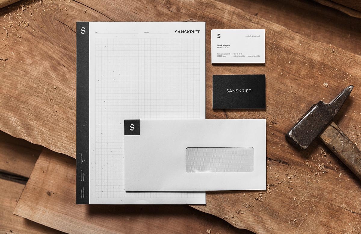 Sanskriet家具VI設計形象欣賞 信封設計