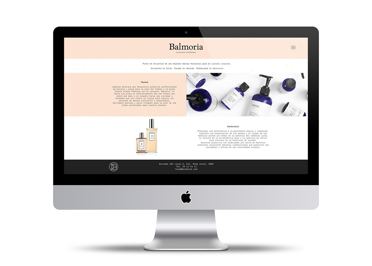 Balmoria美容產(chǎn)品VI形象 網(wǎng)站設計