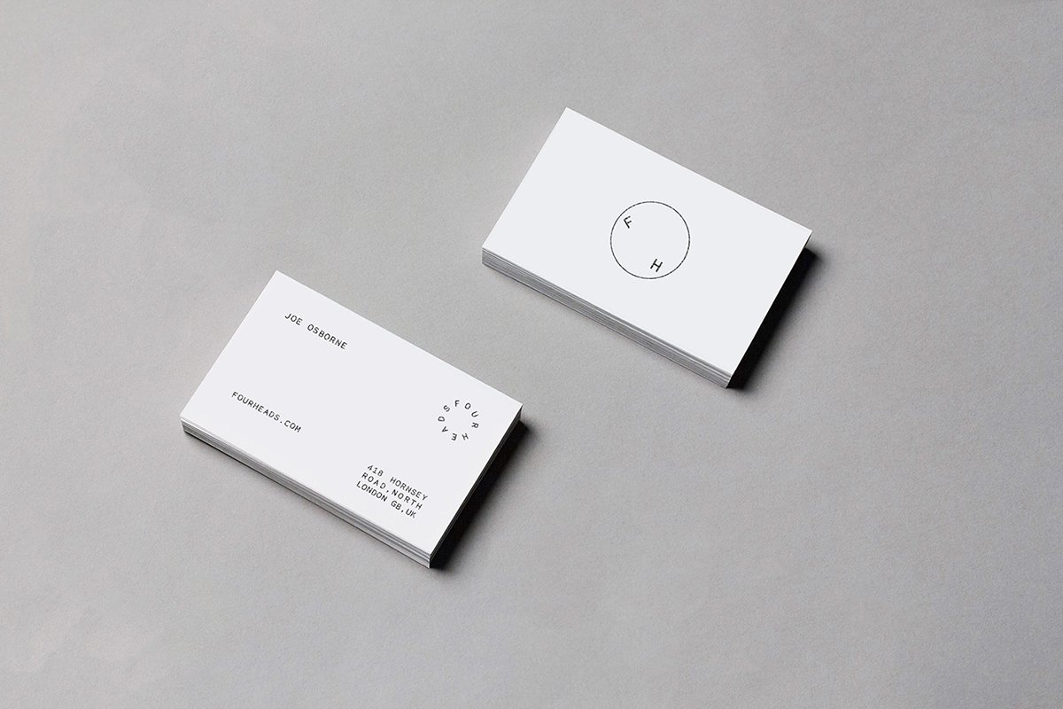 Four Heads在線網絡平臺VI設計 名片設計