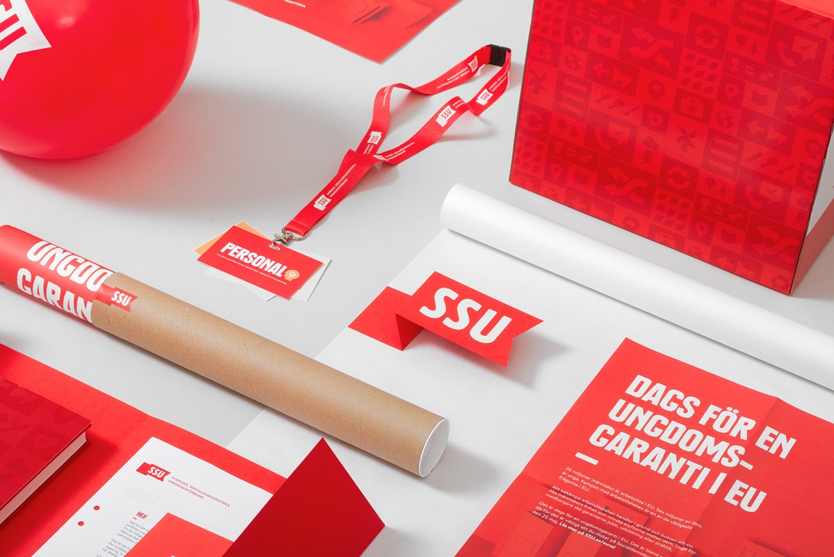 深圳VI設計 深圳VI策劃 瑞典社會民主青年SSU聯盟品牌升級 VI設計