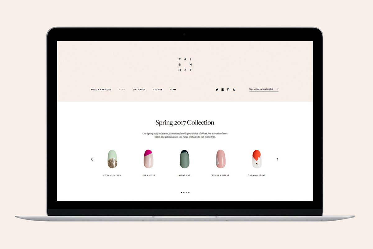 深圳VI設計 深圳VI策劃 "油漆盒"時尚美甲企業(yè)VI設計 網(wǎng)站設計