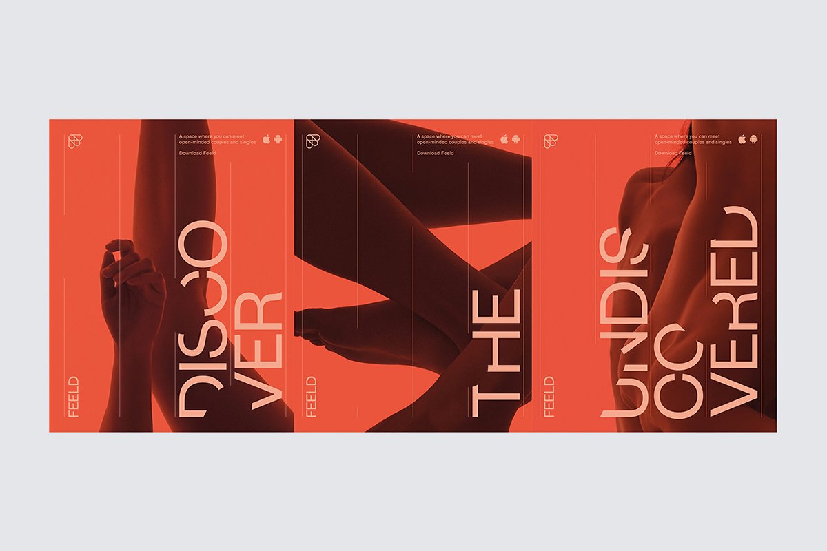 深圳VI設計 深圳VI策劃 Feeld網絡平臺VI設計 海報設計