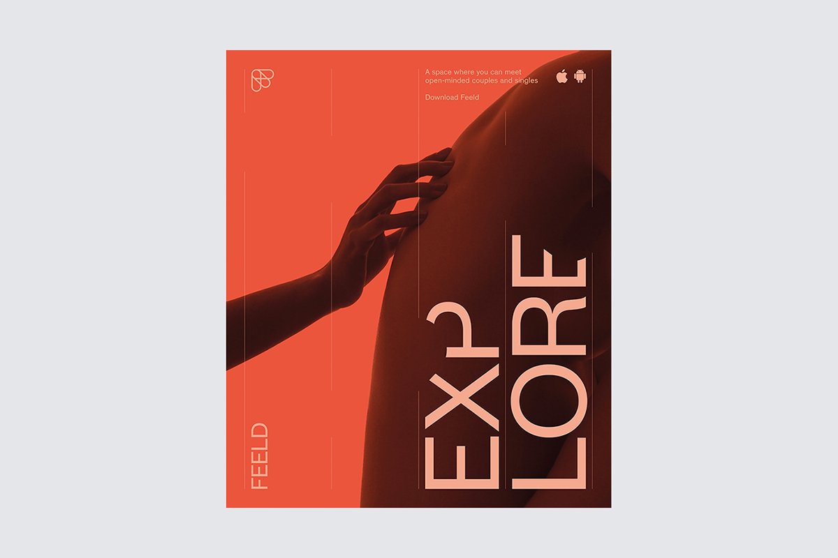 深圳VI設計 深圳VI策劃 Feeld網絡平臺VI設計 海報設計