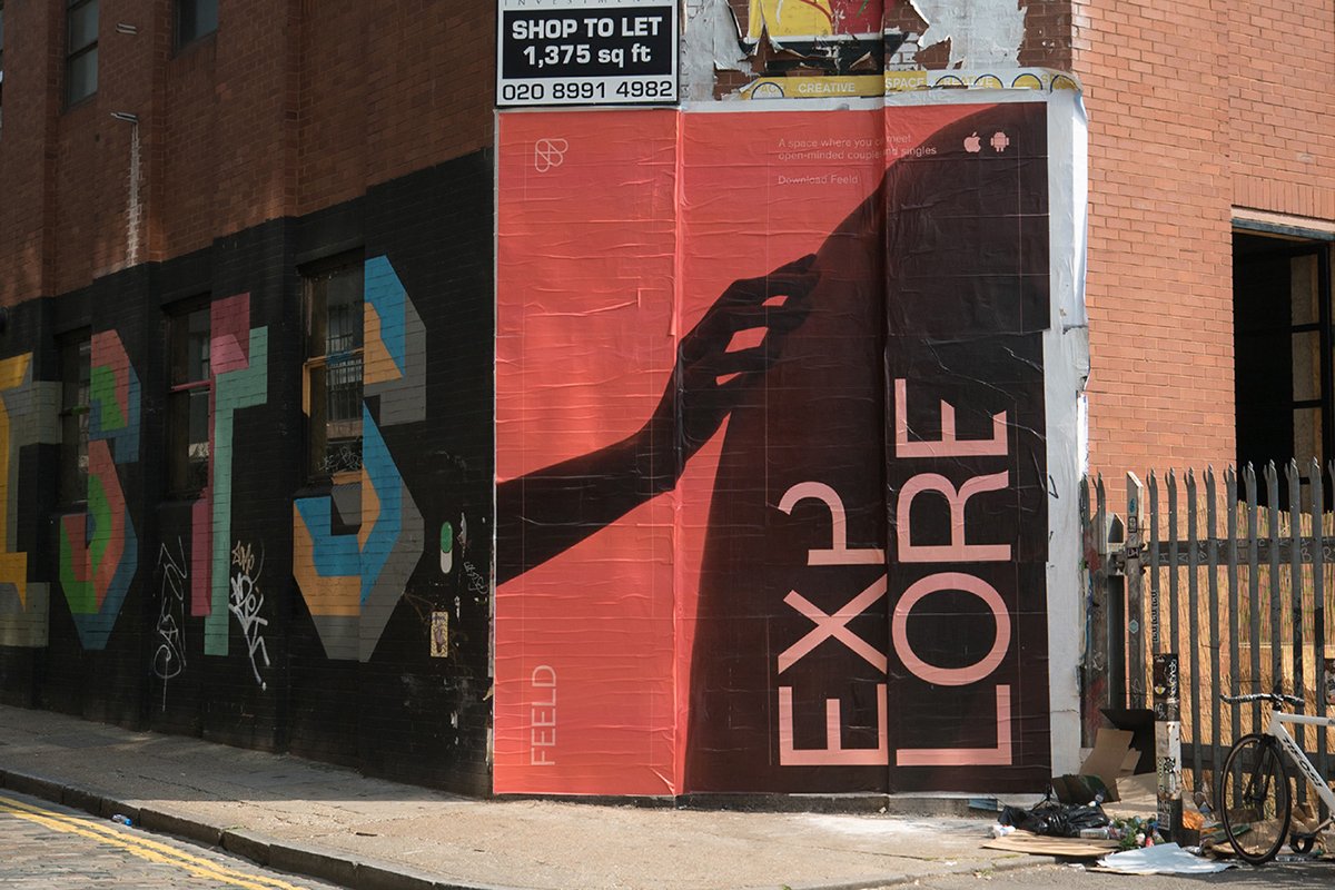 深圳VI設計 深圳VI策劃 Feeld網絡平臺VI設計 海報設計