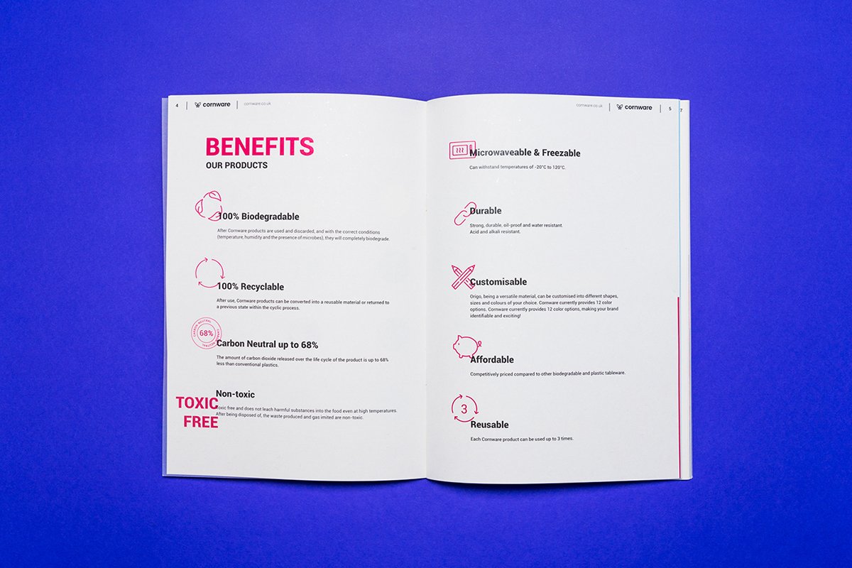 深圳VI設計 深圳VI策劃 Cornware一次性餐具VI形象設計 畫冊設計