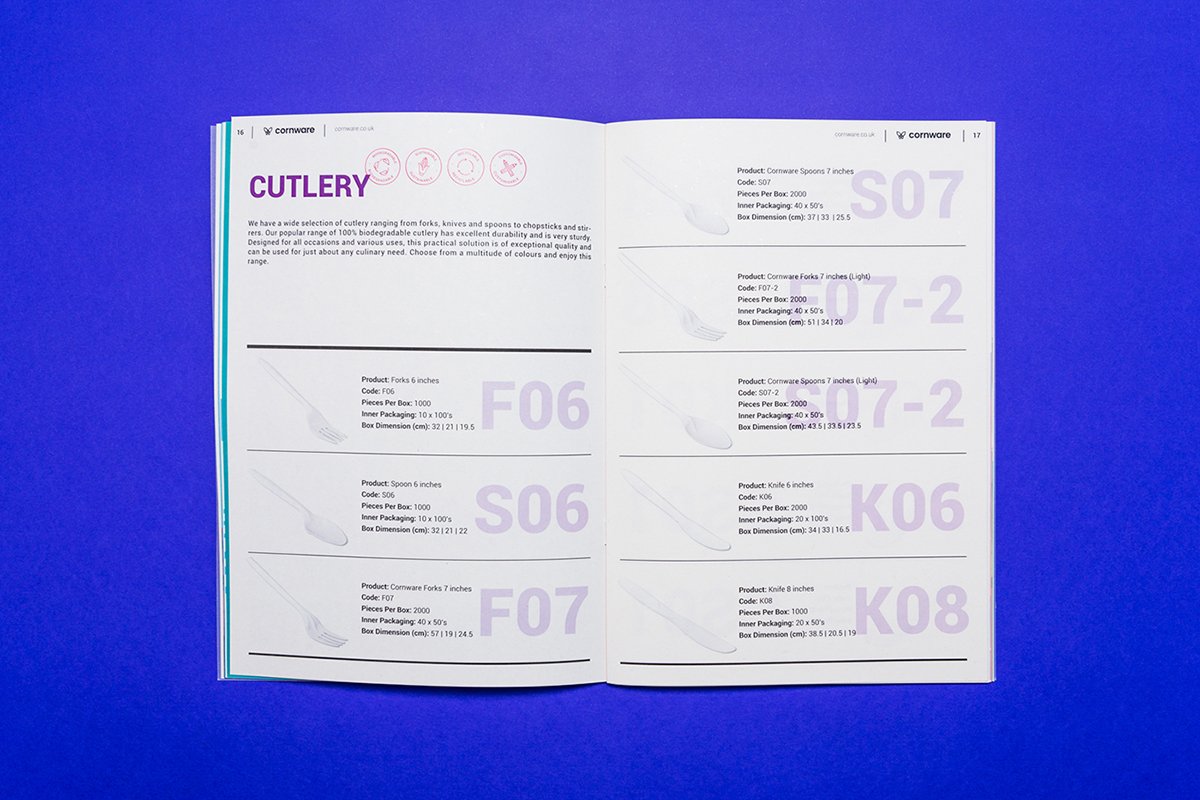 深圳VI設計 深圳VI策劃 Cornware一次性餐具VI形象設計 畫冊展示