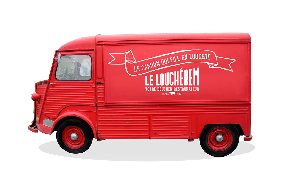 深圳品牌設(shè)計(jì) 深圳品牌策劃 Louchebem巴黎牛肉批發(fā)品牌形象設(shè)計(jì) 汽車設(shè)計(jì)