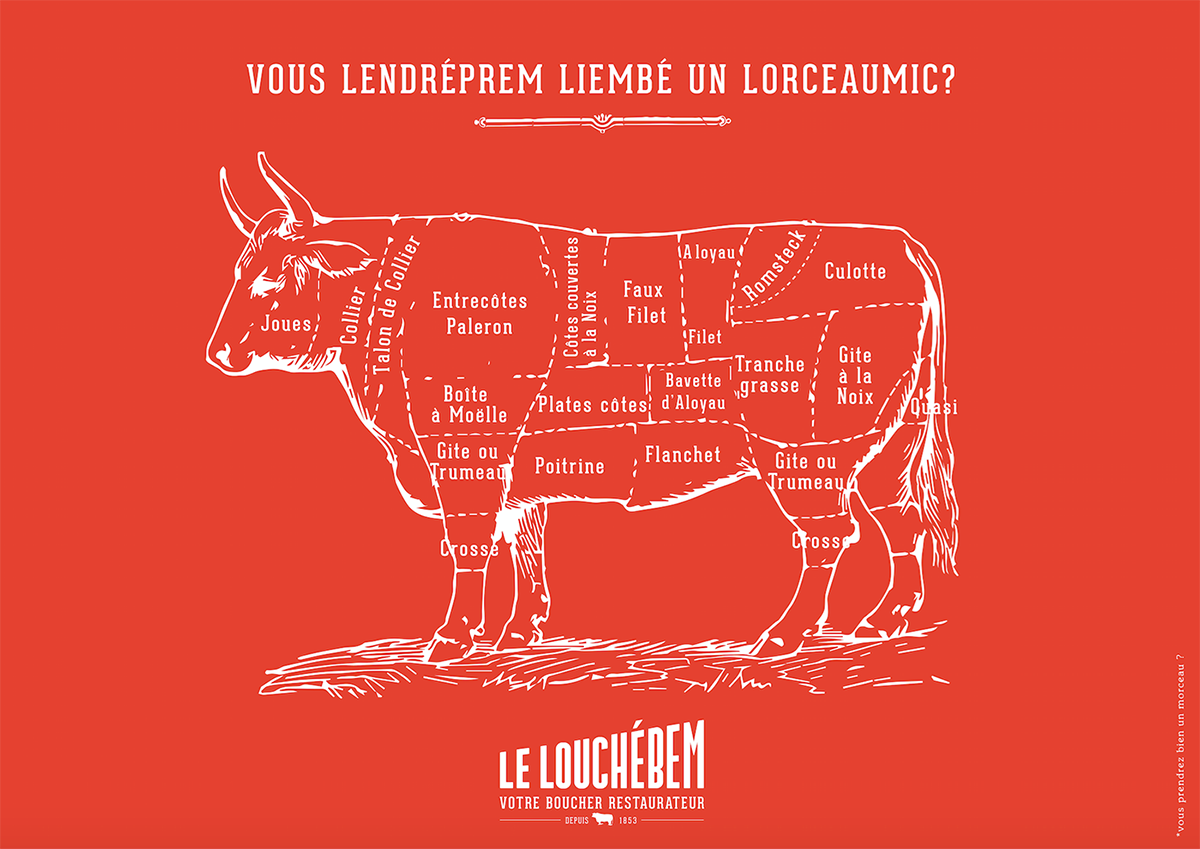 深圳品牌設(shè)計(jì) 深圳品牌策劃 Louchebem巴黎牛肉批發(fā)品牌形象設(shè)計(jì) 示意圖