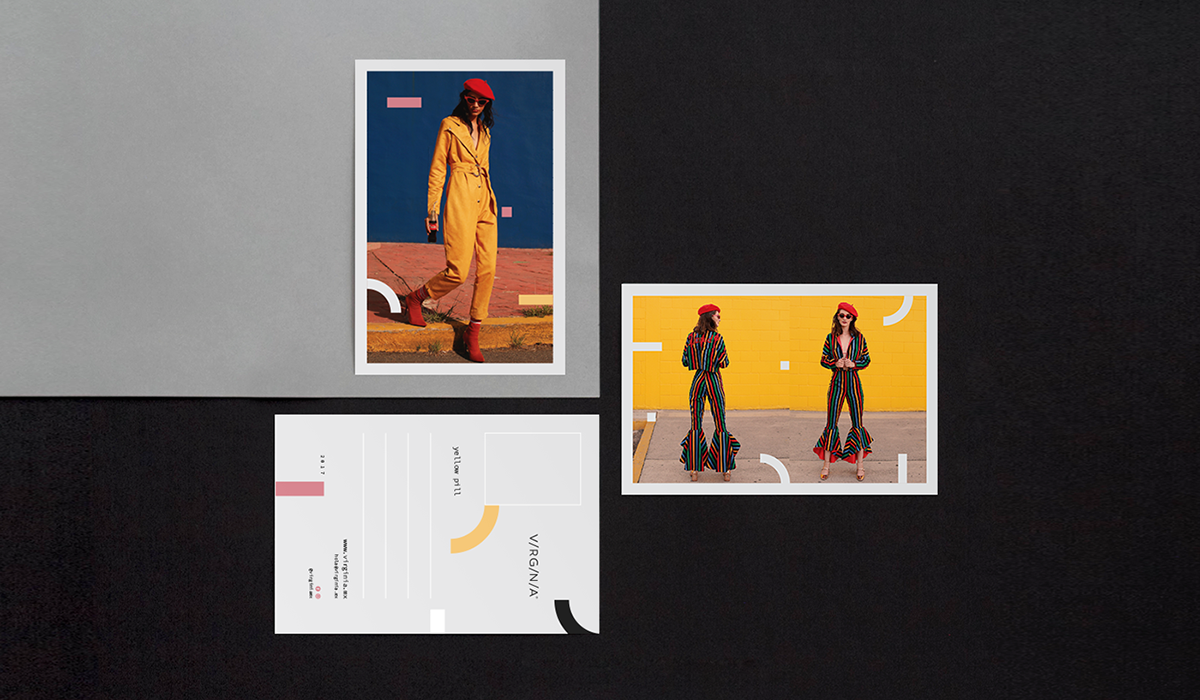 深圳VI設計 深圳VI策劃 弗吉尼亞州女裝VI形象設計 明信片設計