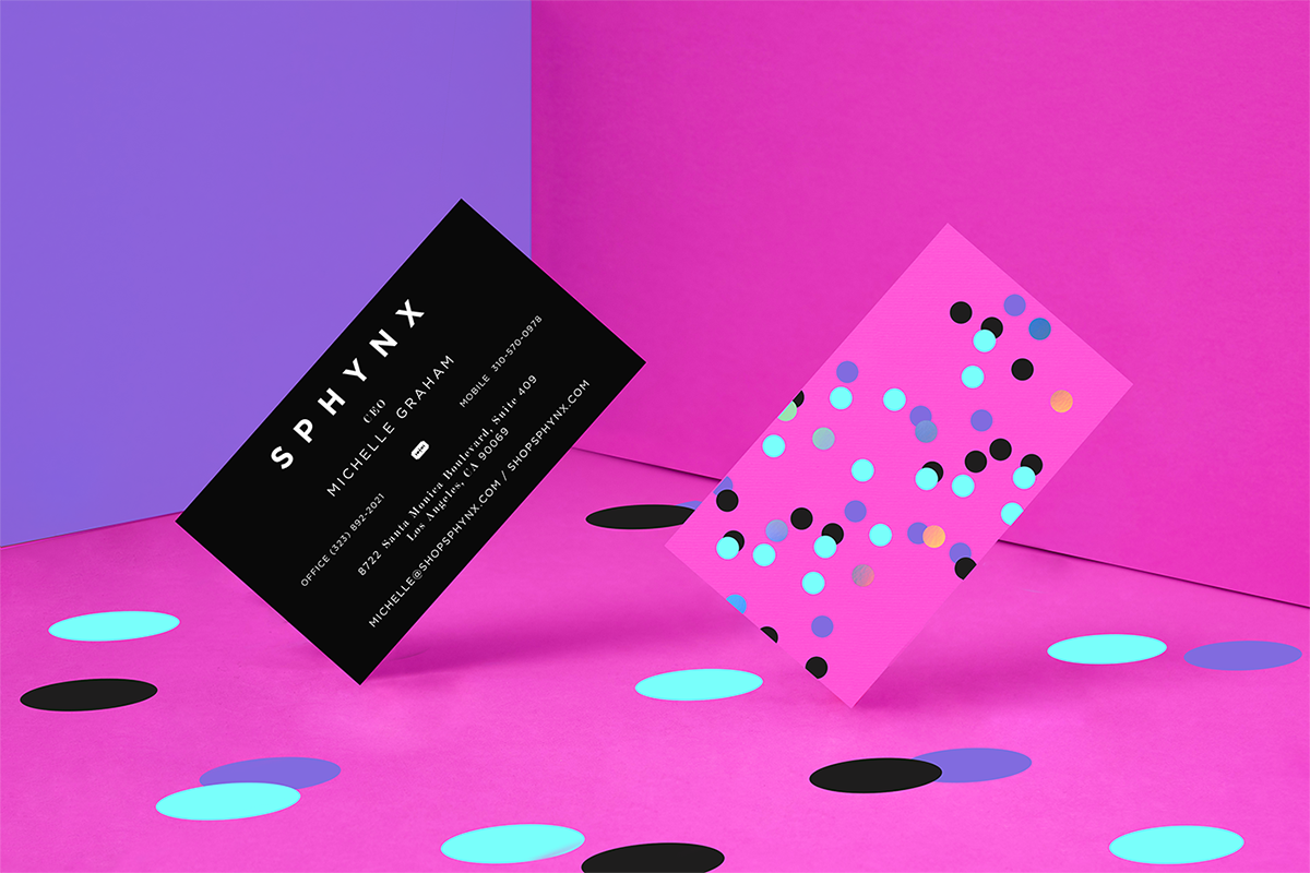 深圳VI設計 深圳VI策劃 斯芬克斯美容產品VI形象 名片設計