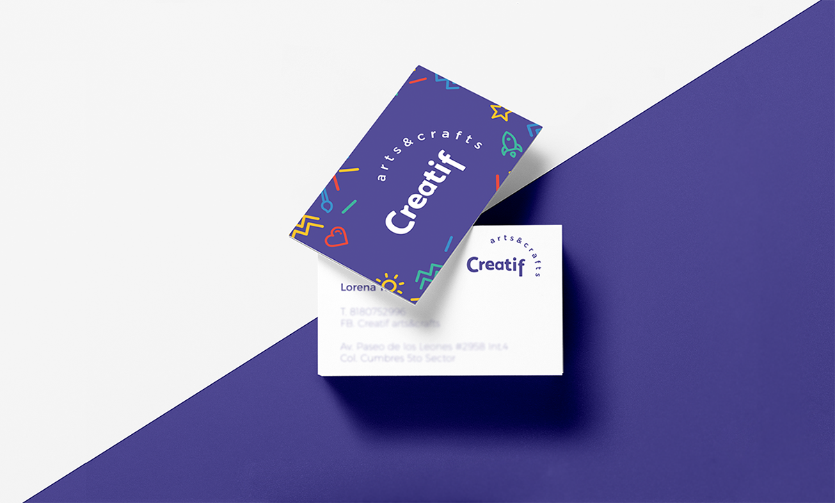 深圳VI設計 深圳VI策劃 Creatif兒童工藝品VI形象設計 名片設計