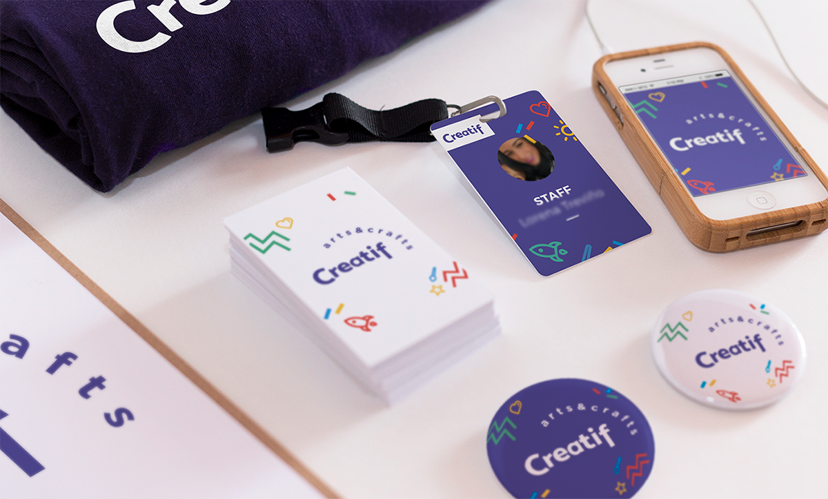 深圳VI設計 深圳VI策劃 Creatif兒童工藝品VI形象設計 名片設計