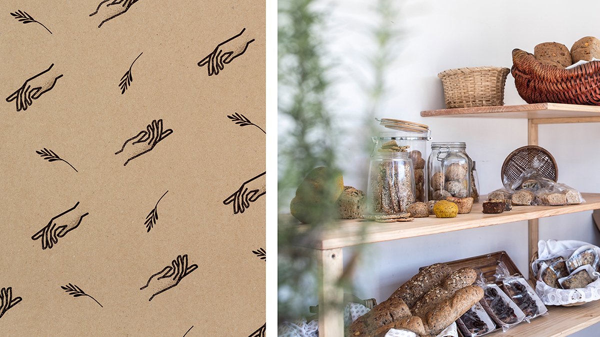 深圳VI設計 深圳VI策劃 De mano a Mano面包店VI形象設計 圖標設計