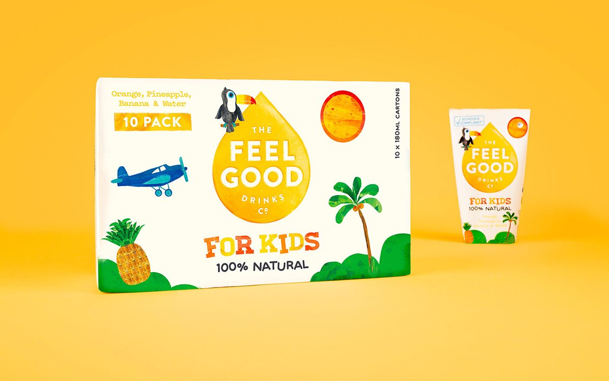 深圳VI設計 深圳VI策劃 FEEL GOOD果汁系列包裝形象 包裝展示