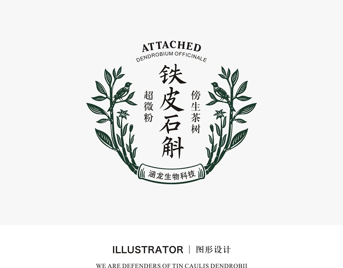 深圳VI設計 深圳VI策劃 鐵皮石斛VI形象設計展示 標志設計