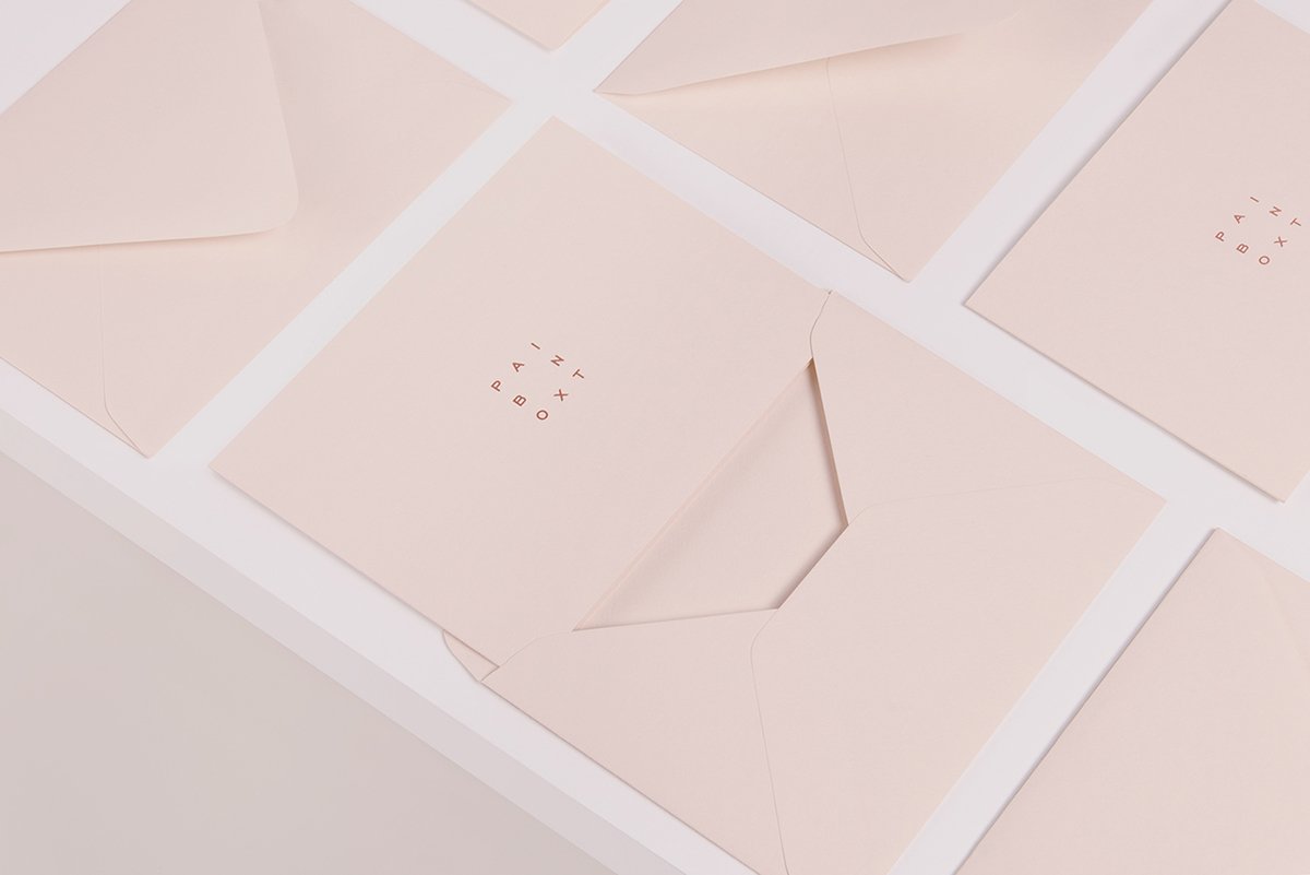 深圳VI設計 深圳VI策劃 "油漆盒"時尚美甲企業VI設計 信封設計