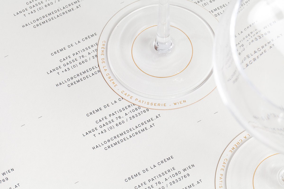 深圳VI設計 深圳VI策劃 CREME DE LA CREME甜品店形象設計 名片設計