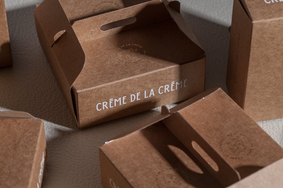 深圳VI設計 深圳VI策劃 CREME DE LA CREME甜品店形象設計 包裝設計