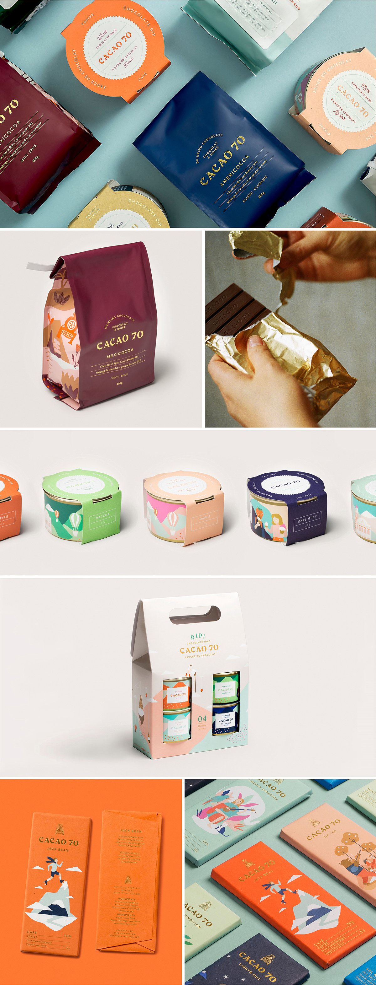 巧克力品牌CACAO 70品牌形象設計欣賞 品牌設計、VI設計、包裝設計、網頁設計、空間設計、名片設計、標志設計、巧克力品牌形象設計