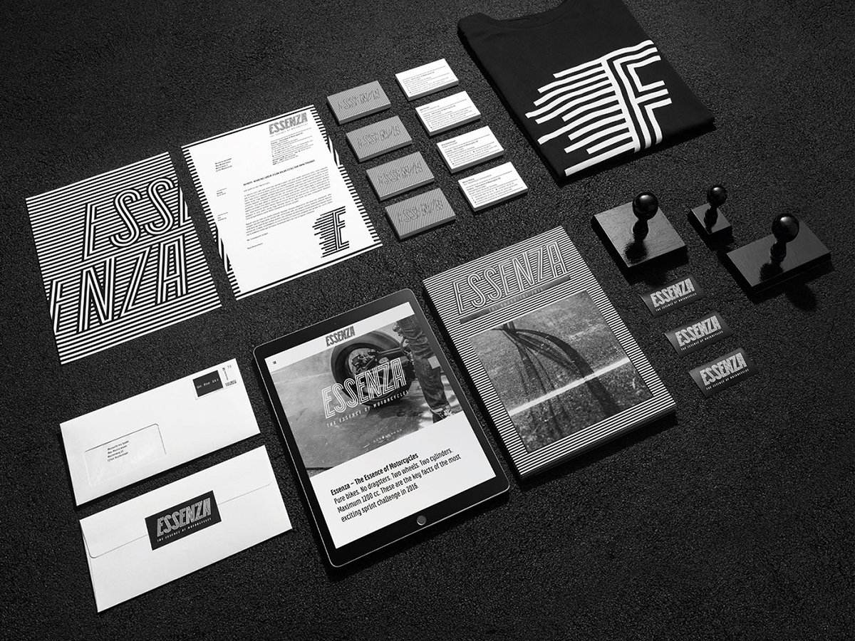Essenza 國際摩托車賽品牌VI設(shè)計(jì)欣賞 Essenza 國際摩托車賽品牌VI設(shè)計(jì)欣賞,摩托車文化,摩托車賽視覺識別設(shè)計(jì),摩托車賽品牌形象設(shè)計(jì),深圳VI設(shè)計(jì),左右格局