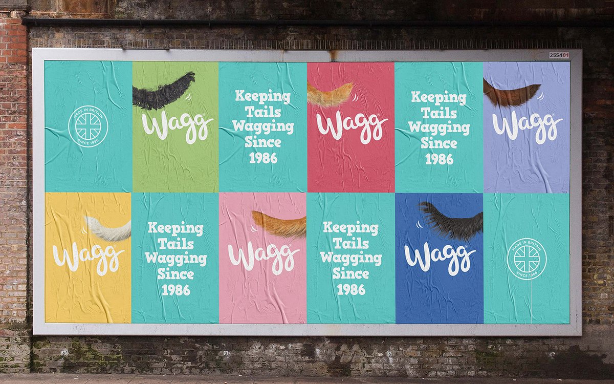 寵物食品 Wagg 品牌標識vi設計及品牌重塑，vi設計，食品vi設計，品牌形象設計，食品品牌vi設計，標識設計，品牌vi設計，品牌策劃，深圳vi設計，左右格局