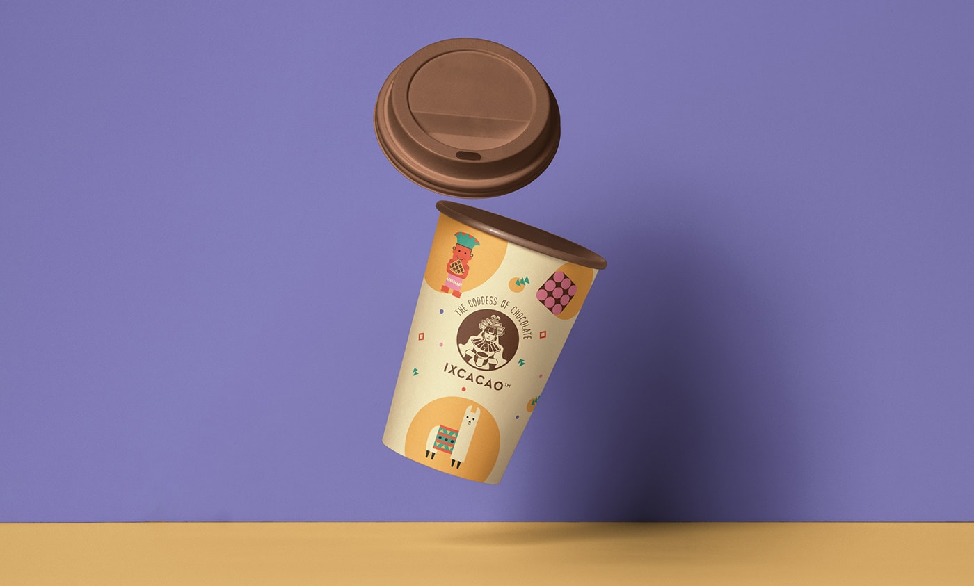 瑪雅藝術主題甜點店Ixcacao品牌VI視覺設計 瑪雅藝術主題甜點店Ixcacao品牌VI視覺設計,食品VI設計,品牌視覺設計,深圳VI設計,左右格局