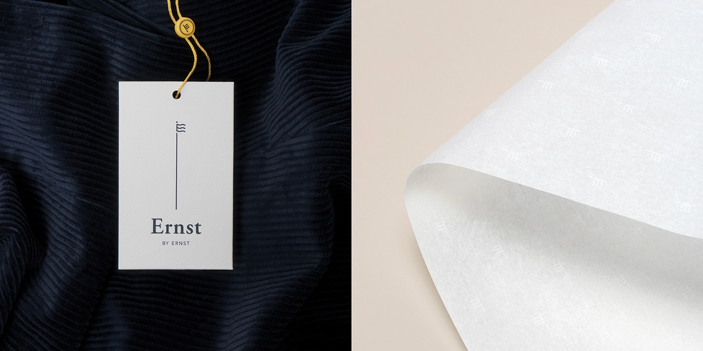 Ernst挪威經典優雅男裝品牌VI設計和包裝設計 Ernst挪威經典優雅男裝品牌VI設計和包裝設計,服裝VI設計,服裝包裝設計,深圳VI設計,左右格局