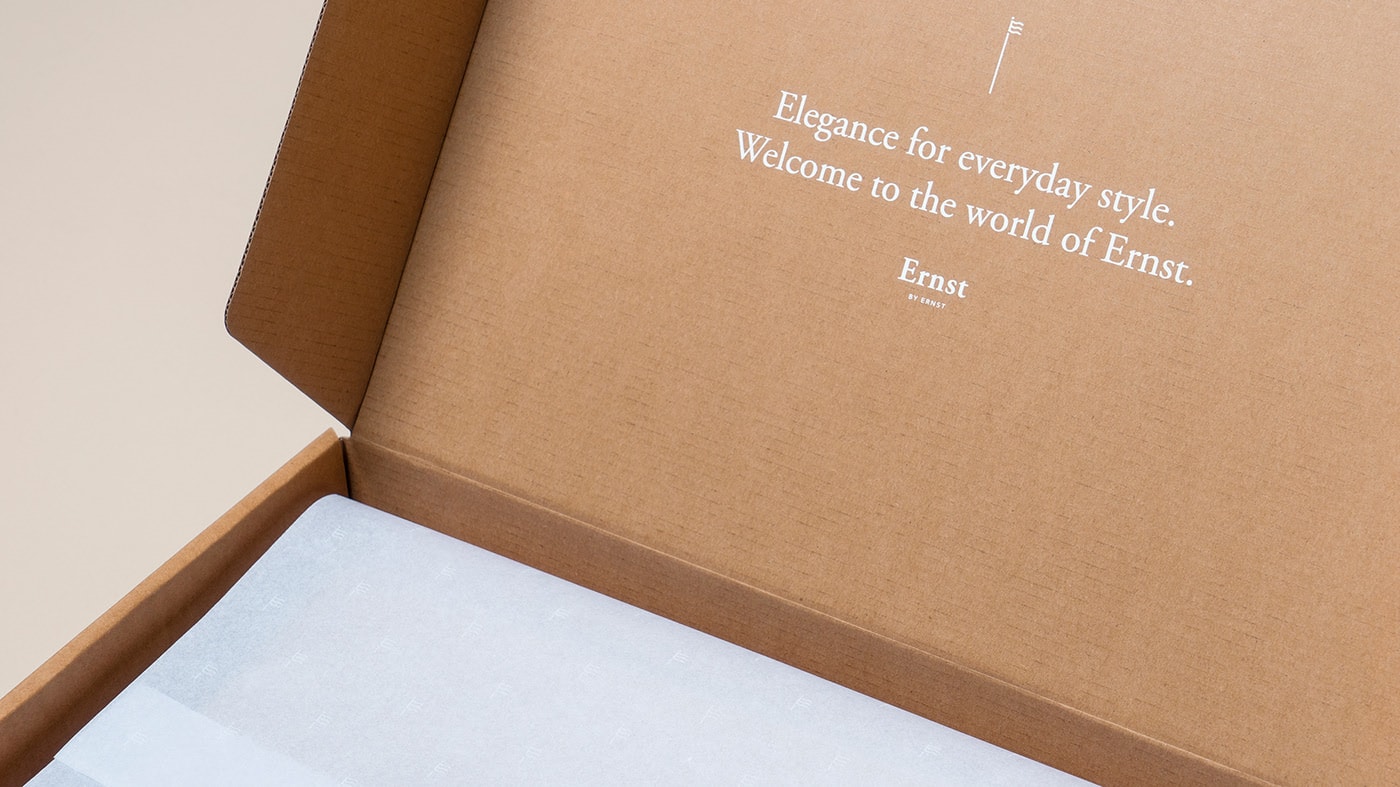 Ernst挪威經典優雅男裝品牌VI設計和包裝設計 Ernst挪威經典優雅男裝品牌VI設計和包裝設計,服裝VI設計,服裝包裝設計,深圳VI設計,左右格局