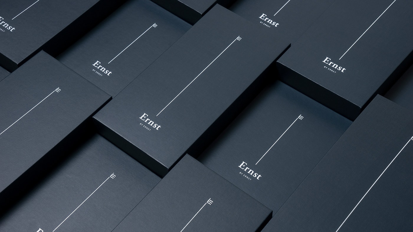 Ernst挪威經典優雅男裝品牌VI設計和包裝設計 Ernst挪威經典優雅男裝品牌VI設計和包裝設計,服裝VI設計,服裝包裝設計,深圳VI設計,左右格局