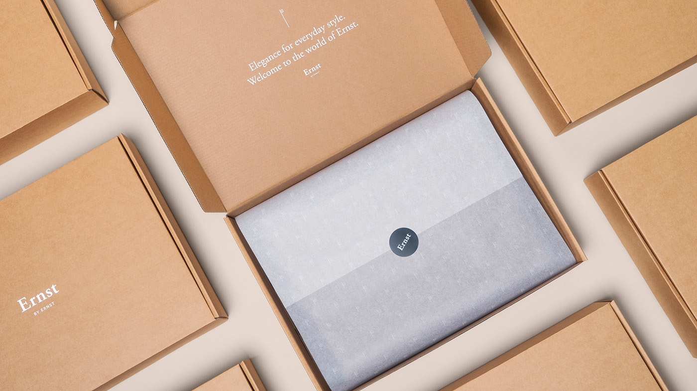 Ernst挪威經典優雅男裝品牌VI設計和包裝設計 Ernst挪威經典優雅男裝品牌VI設計和包裝設計,服裝VI設計,服裝包裝設計,深圳VI設計,左右格局