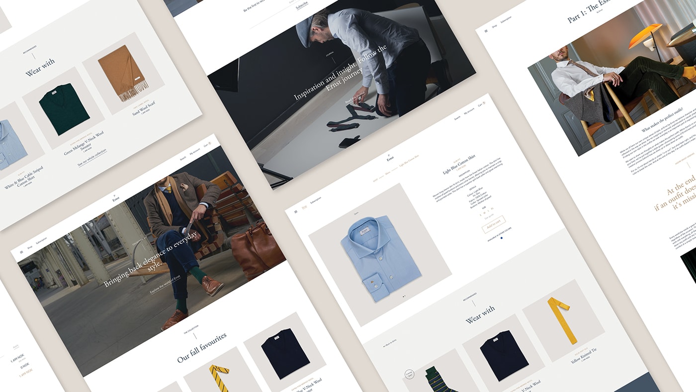 Ernst挪威經典優雅男裝品牌VI設計和包裝設計 Ernst挪威經典優雅男裝品牌VI設計和包裝設計,服裝VI設計,服裝包裝設計,深圳VI設計,左右格局