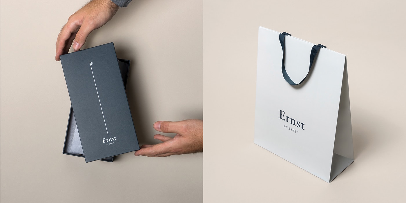 Ernst挪威經典優雅男裝品牌VI設計和包裝設計 Ernst挪威經典優雅男裝品牌VI設計和包裝設計,服裝VI設計,服裝包裝設計,深圳VI設計,左右格局