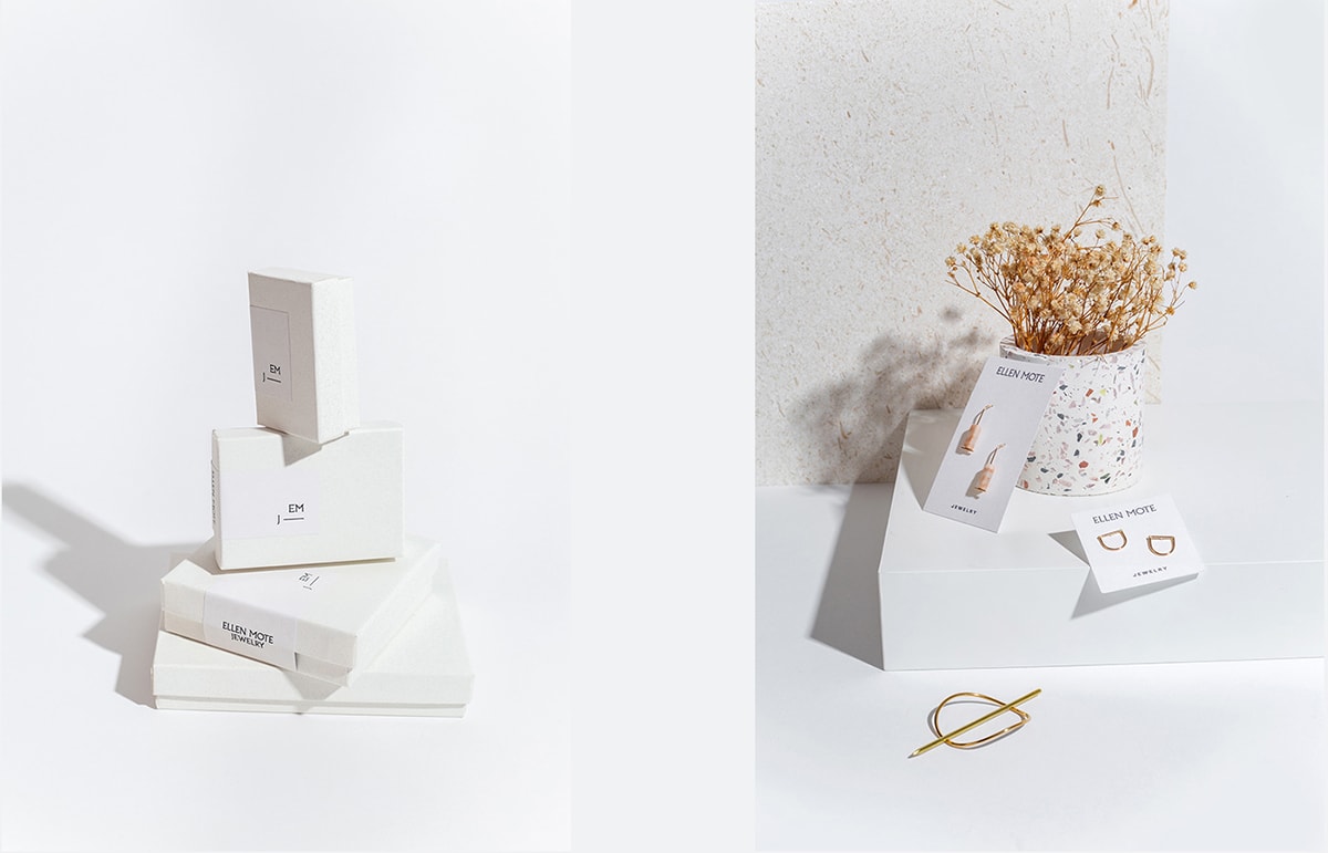 時尚簡約 Ellen Mote 珠寶品牌VI設(shè)計和品牌重塑，珠寶品牌VI設(shè)計，珠寶網(wǎng)站設(shè)計，品牌戰(zhàn)略升級， 深圳VI設(shè)計，左右格局