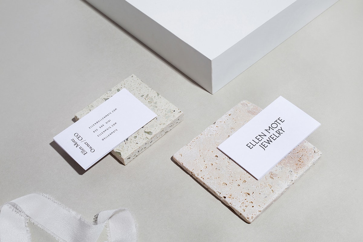 時尚簡約 Ellen Mote 珠寶品牌VI設(shè)計和品牌重塑，珠寶品牌VI設(shè)計，珠寶網(wǎng)站設(shè)計，品牌戰(zhàn)略升級， 深圳VI設(shè)計，左右格局