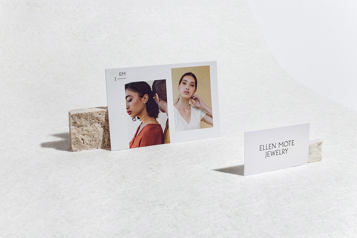 時尚簡約 Ellen Mote 珠寶品牌VI設(shè)計和品牌重塑，珠寶品牌VI設(shè)計，珠寶網(wǎng)站設(shè)計，品牌戰(zhàn)略升級， 深圳VI設(shè)計，左右格局